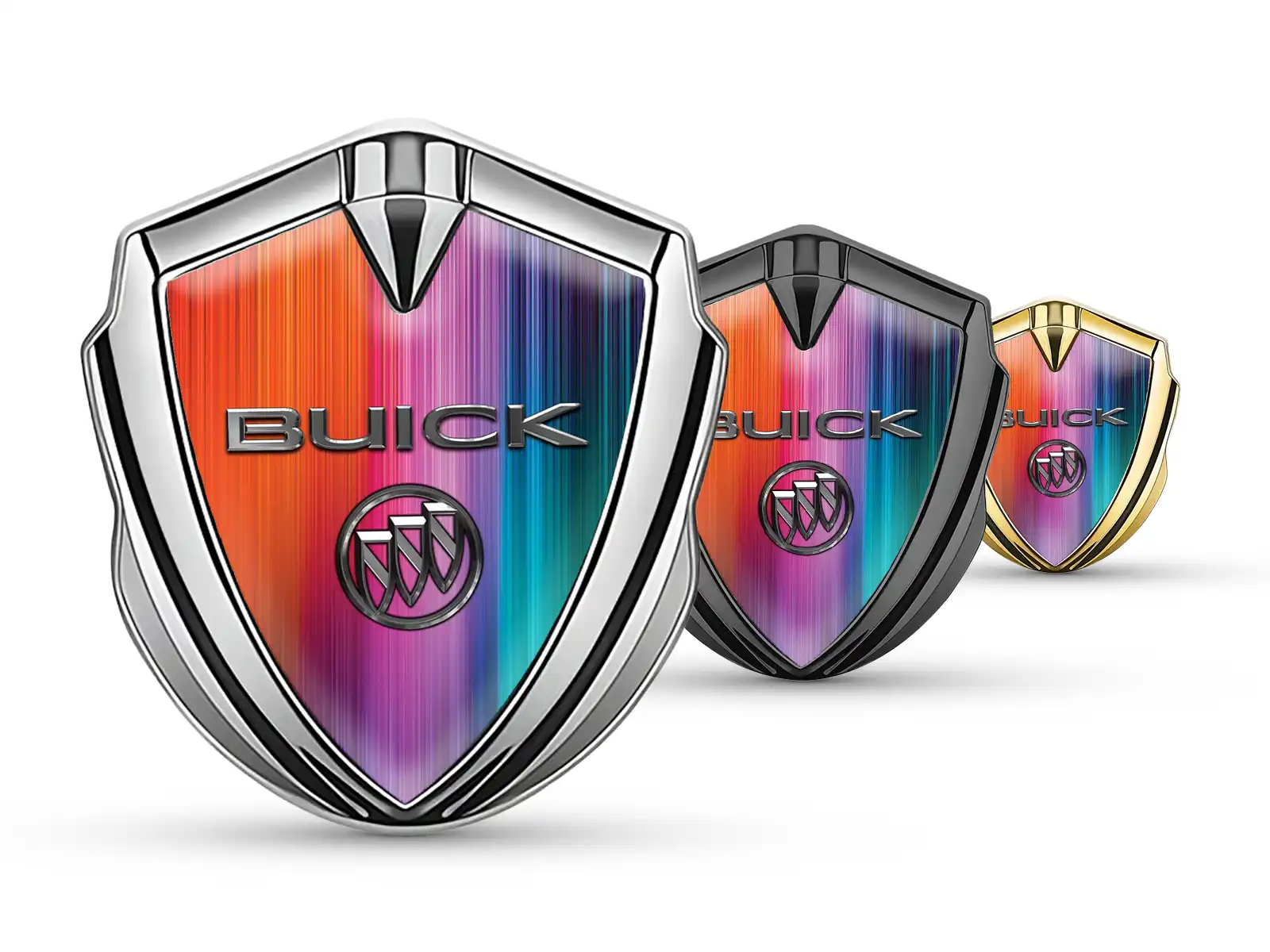 Buick Emblème Bombé Métal Durable Forme Élégante